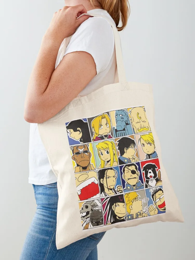 

Fullmetal Alchemist Tote Bag Canvas shoulder bag Handbags supermarket folding bag Big women