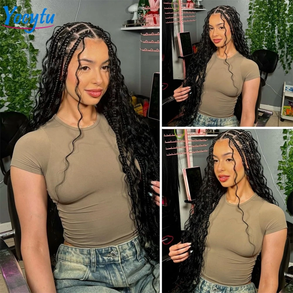 شعر بشري مموج عميق للتضفير 22 22 22 تجديل بالجملة 100% شعر بشري بدون لحمة لتضفير الشعر الرطب والمموج