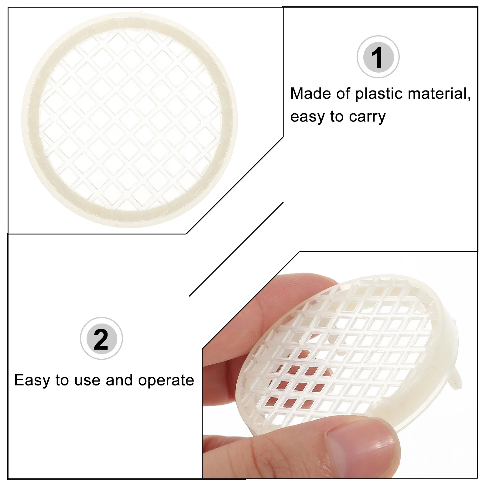 

5 Pcs Egg Spawning Controller Beekeeping Gadgets Tool Queen Cages Beekeeper Plastic Panel Tools Breeding Equipment