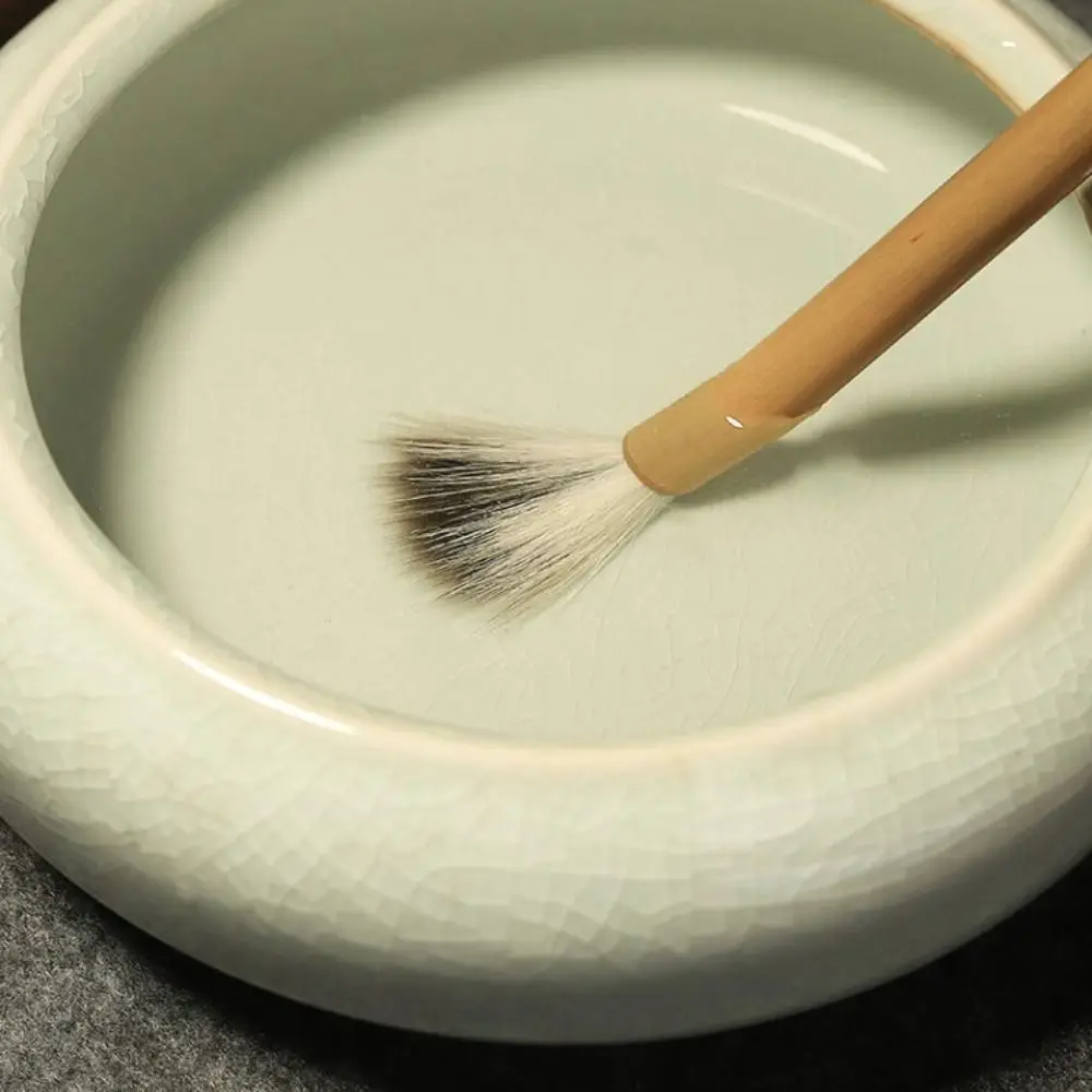 Traditional Chinese Calligraphy Brush Oil Watercolor Wolf Hair Scriptures Writing Brush High-end Oil Painting Art Paint Brush