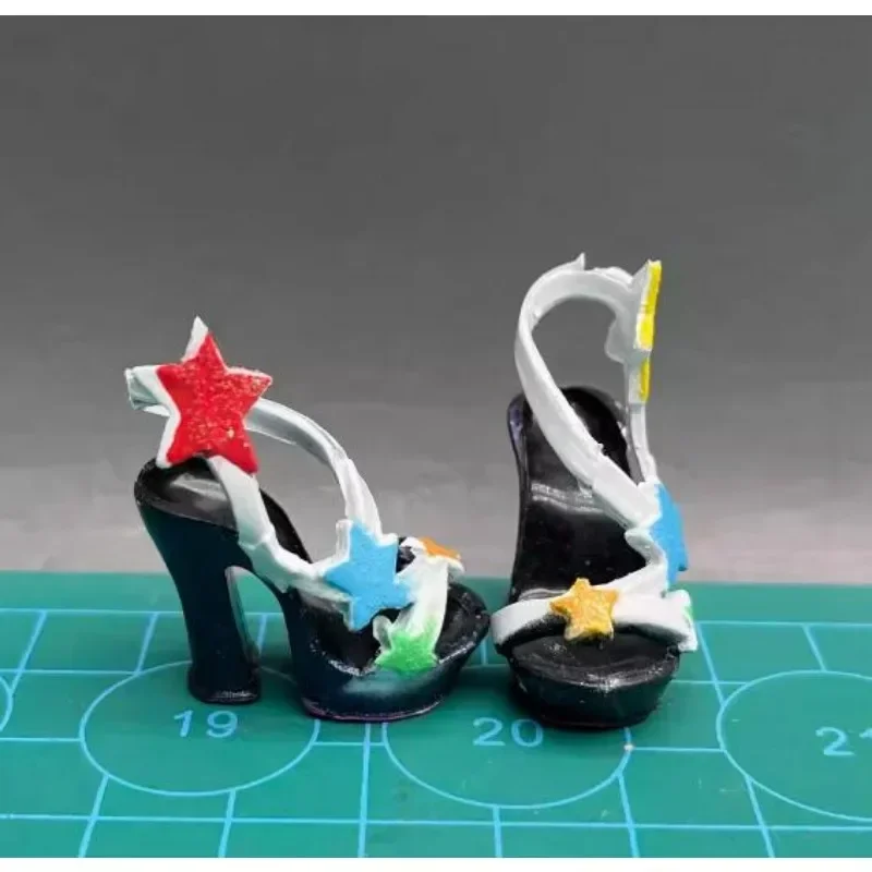 LX751 muñeca de tacón alto, zapatos planos, regalos, accesorios para tus muñecas escolares Rainbbow