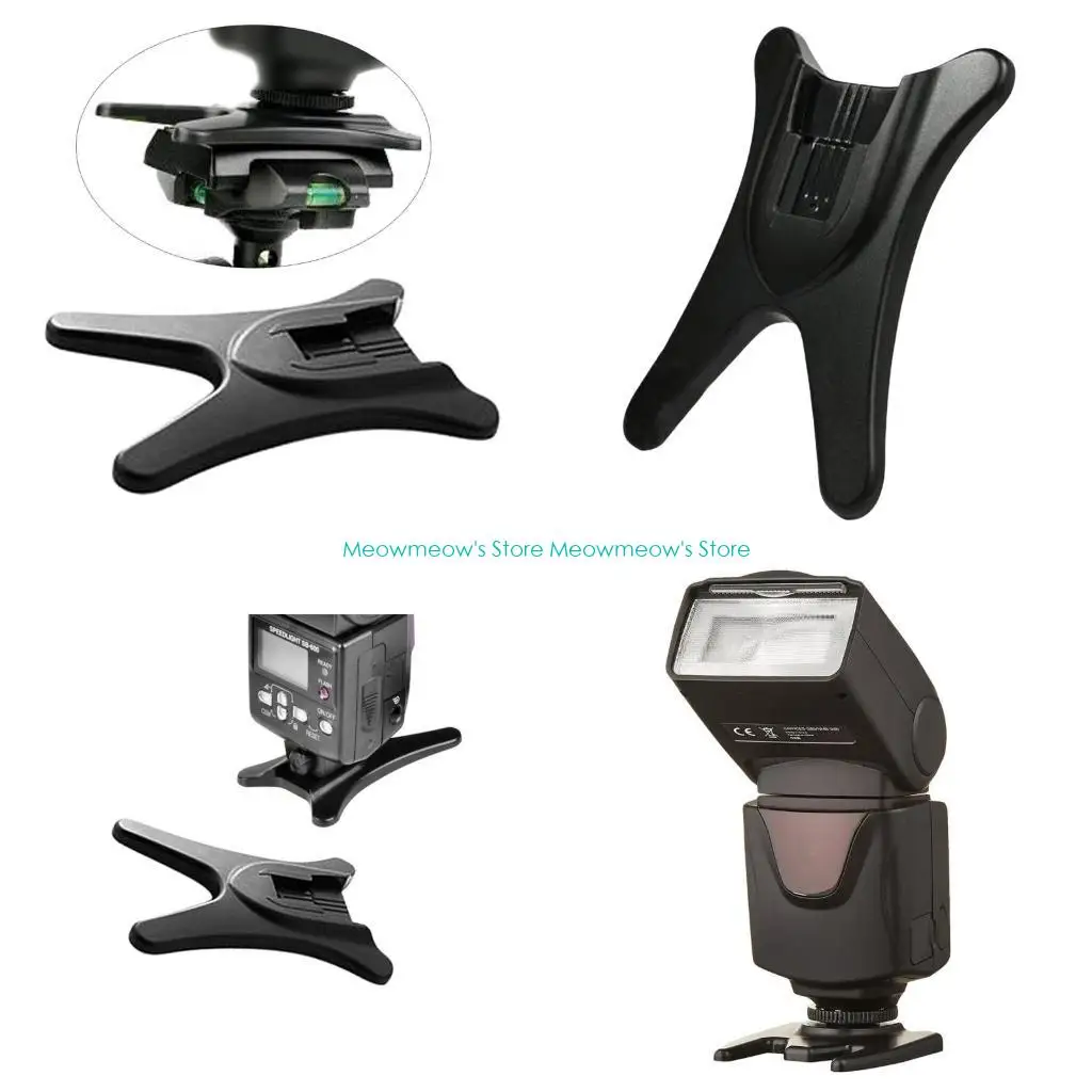 W91A 4xCamera Speedlight Trípode Stand Fácil usar Base conexión zapatilla caliente