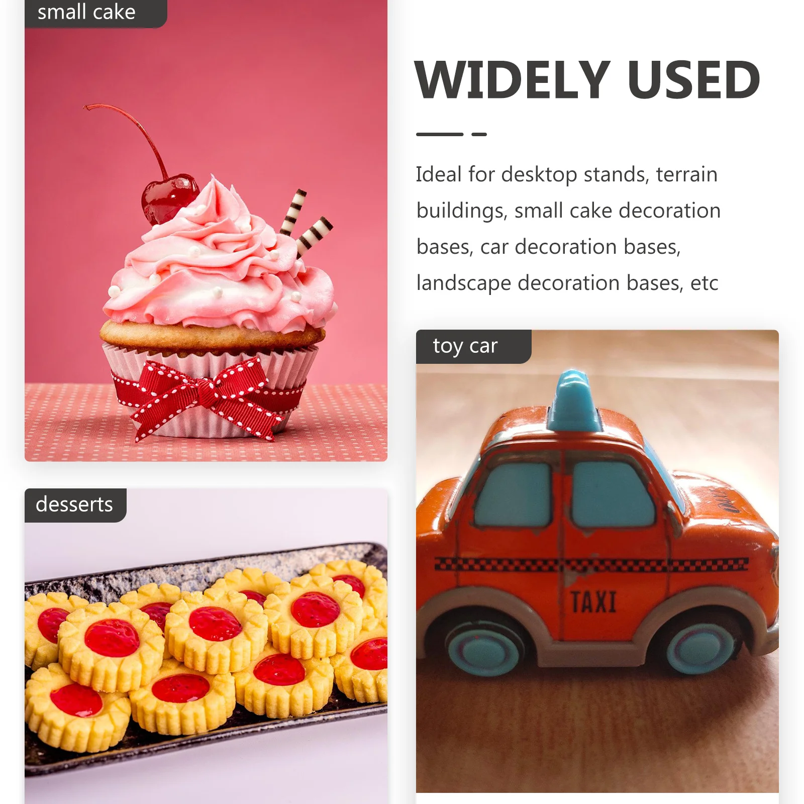 

10 Pcs Round Plate Base Dessert Rack Acrylic Display H Chain Cake St 60mm 3mm Thick Transparent Pad For Toy Car Storage