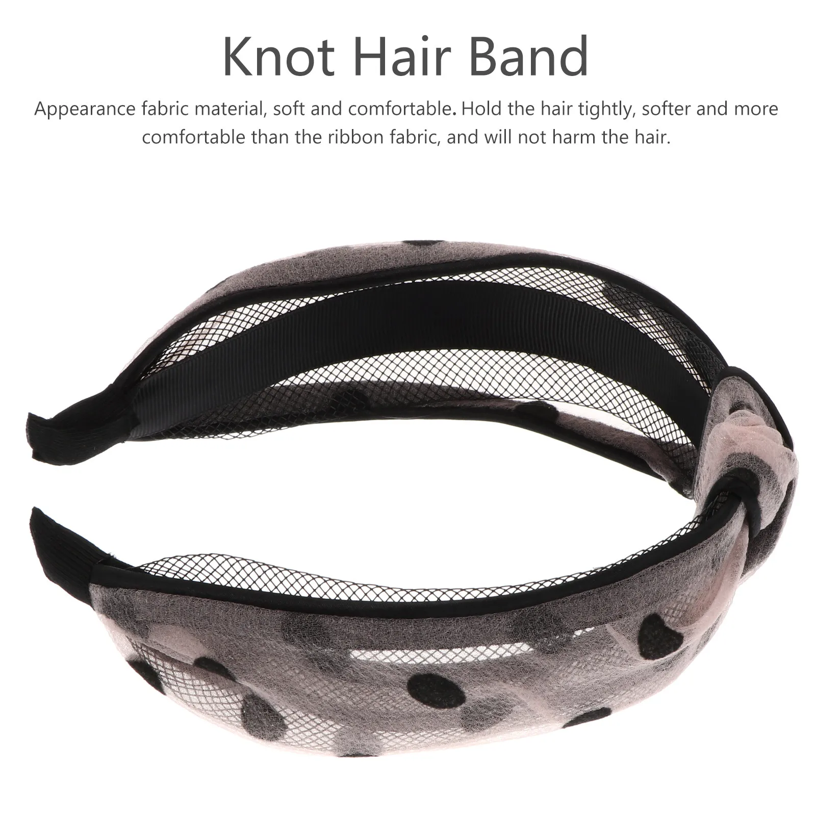 

2 шт. повязки для волос в горошек с перекрестным узлом, модные широкие ободки, украшающие прическу, придающие изящный вид, подходят для любого типа волос