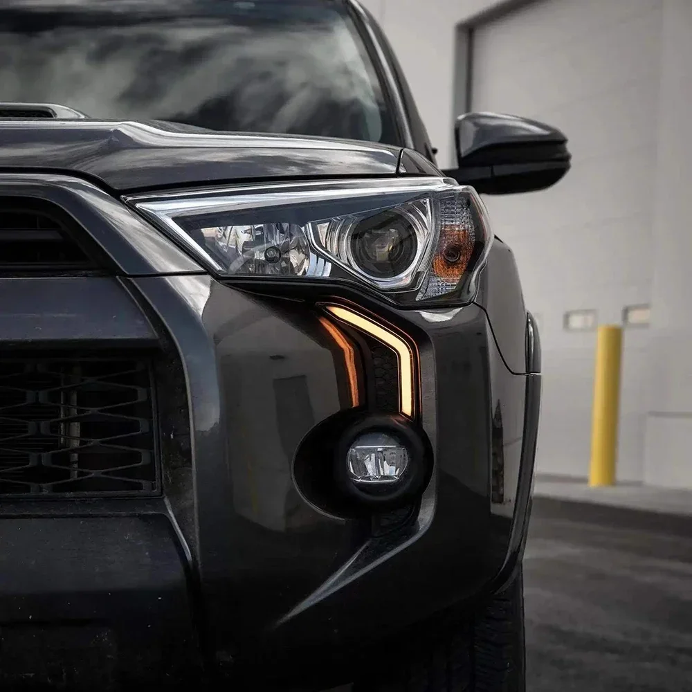 2014-2023 Front Left & Right Side Fog Light cover Bezel Textured for Toyota 4runner TRD SR5