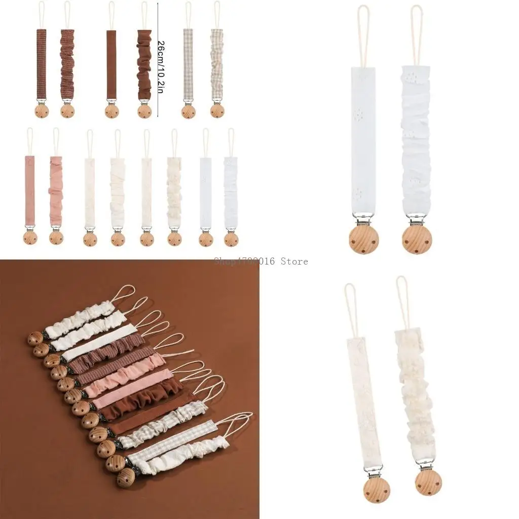 

2Pcs Pacifier Clip Chain for Baby Infants Soothing Toy Lanyard Strap Dummy Holder Rope Prevent Loss and Contamination