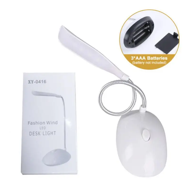 LED Desk Lamp Portable Foldable Reading Study Lamp AAA Battery Powered LED Reading Light Eye Protective Colorful Night Light
