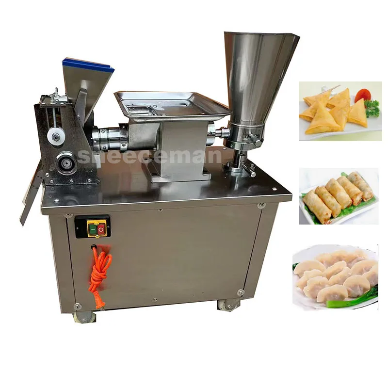 

Commercial Automatic Dumpling Machine, spring roll machine, 4800pcs/H dumpling maker, Samosa/empanda machine with best quality
