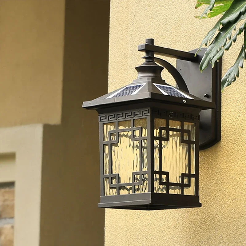 OUTELA-accesorio de luz Solar para exteriores, iluminación LED moderna impermeable para Patio, porche, balcón, Patio, Villa y pasillo