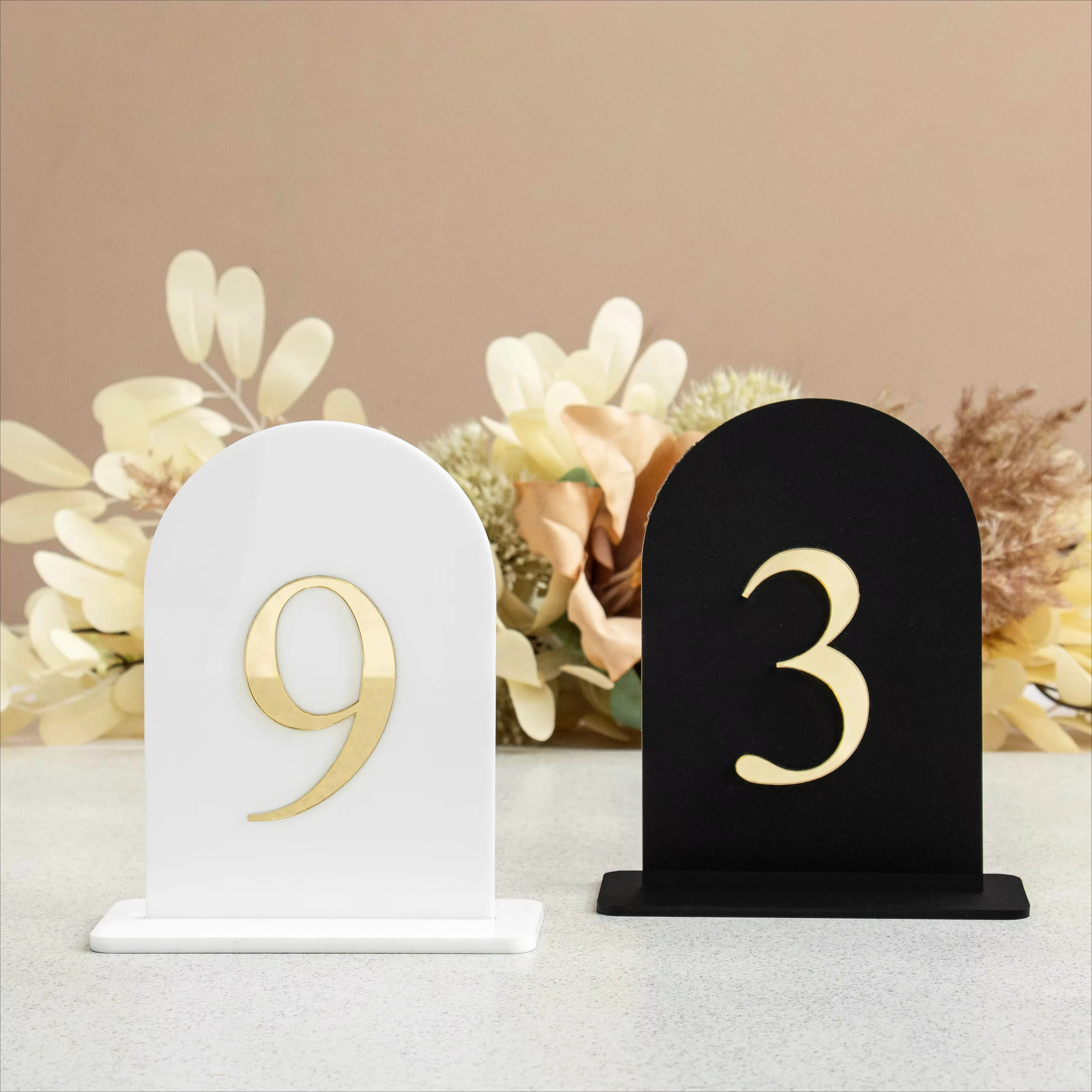 Arch Table Numbers 3D Acrylic Table Numbers Wedding Centerpieces Luxury Decorations Wedding Table Sign