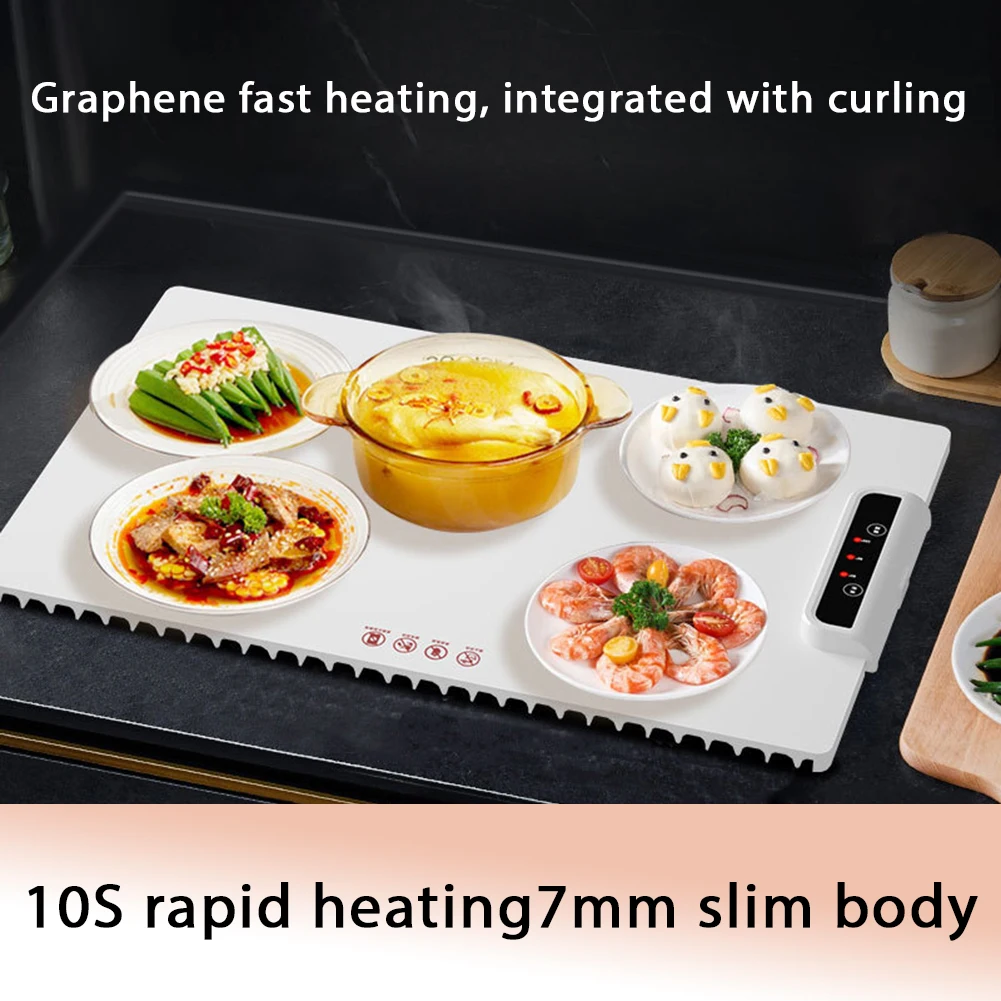 Electric Warming Tray With Adjustable Temperature Foldable Electric Food Warmer For Buffet Restaurants Party