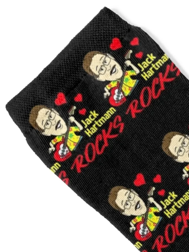 Official Jack Hartmann Rocks Short Sleeve Gift Halloween Day, Thanksgiving, Christmas Day Socks Argentina Socks For Women Men's