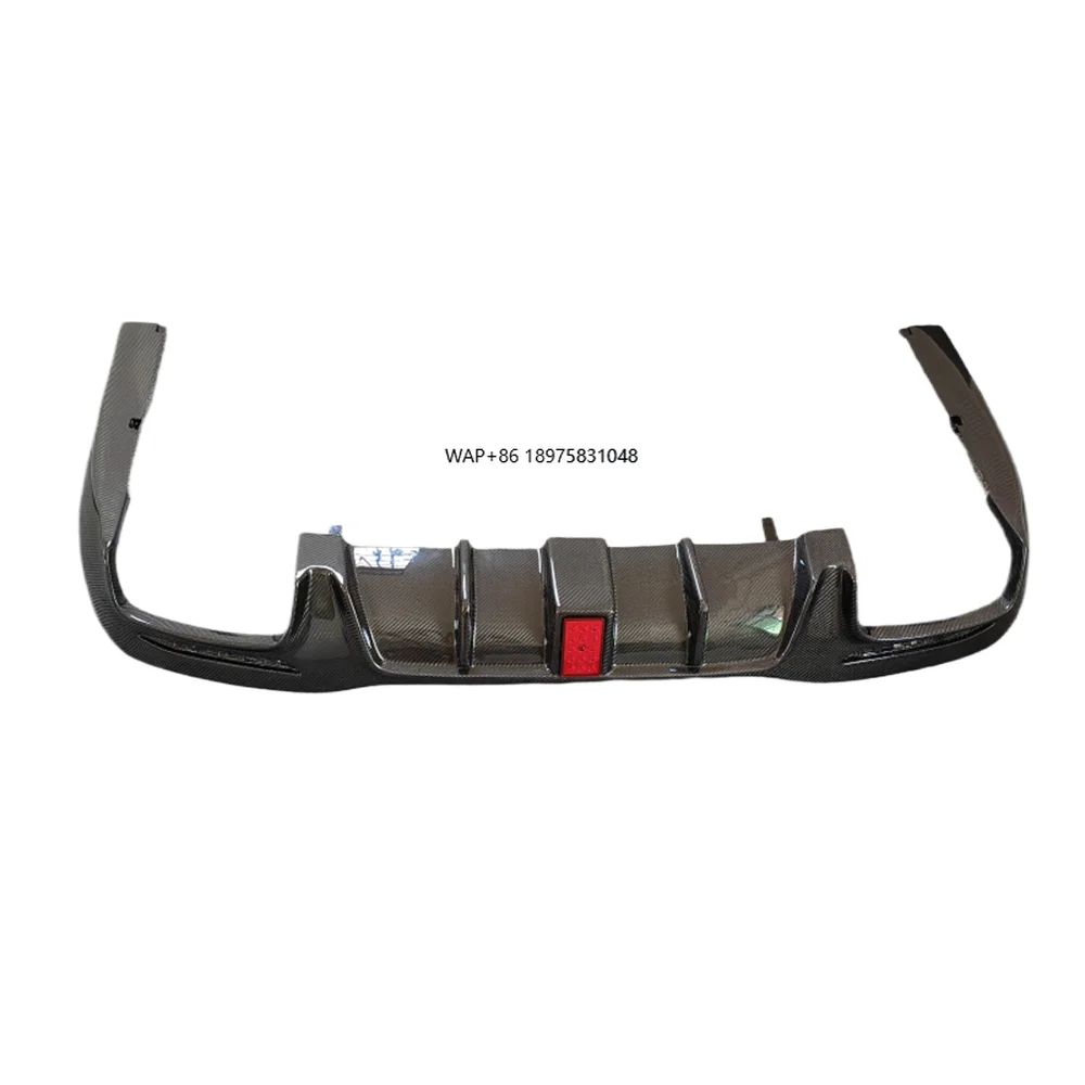 

2017-2020 for S-Class W222 S63 Body Kit B-Style Carbon Fiber Rear Lip Bumper Diffuser