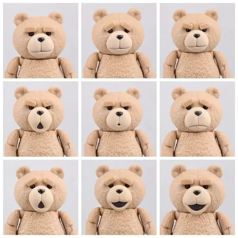 Ted 2 Anime Figure Bjd Ted Teddy Bear Action Figure Amazing Yamaguchi Revoltech No.006 Teddy Brick Figure Movie Model Doll Toys