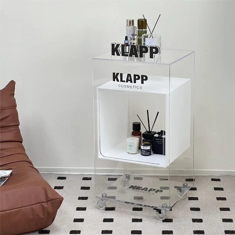 

High-end beauty salon cart acrylic transparent tool cart instrument, base shelf