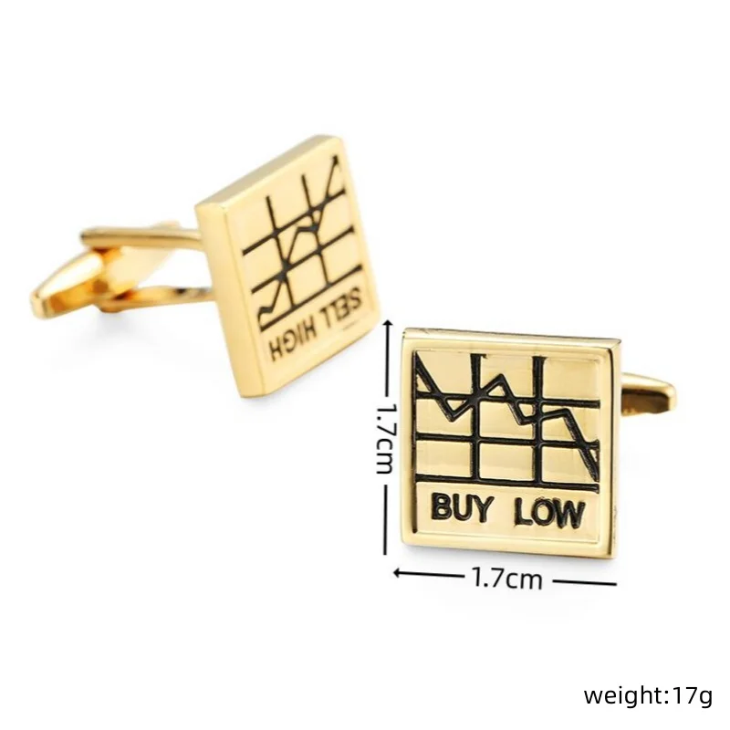 High quality stock cufflinks fashionable French shirt brand brass material brand new men's wedding cufflinks