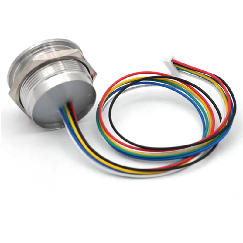 A19E-4X R503-5V RGB LED DC5V UART MX1.25-6Pin Impermeabile Capacitivo Modulo di Impronte Digitali Sensore Scanner Per Arduino Android