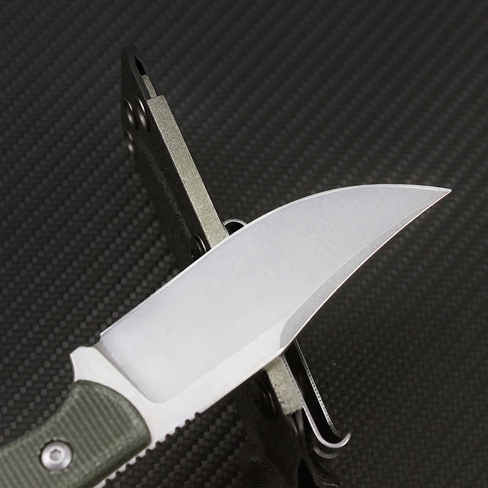 Tunafire-سكين صيد تكتيكي عسكري ، شفرة ثابتة D2 ، تخييم خارجي ، صيد سياحي ، سكاكين مطبخ ، أدوات EDC