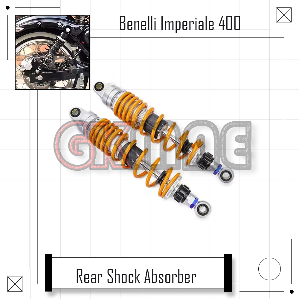 

For Benelli BJ Imperiale 400 Motorcycle Modified Rear Shock Absorber Damping Shock Absorbers Fit BJ400-8 Imperiale400