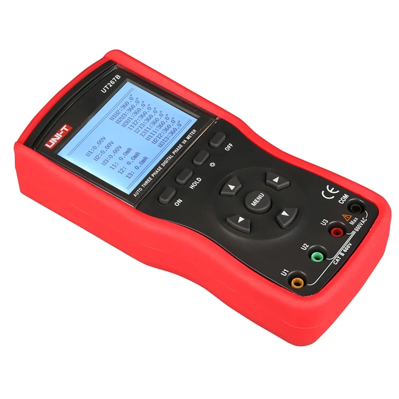 

UNI-T UT267B Digital Auto 3 Three Phase Clamp Meter VA Voltammeter Ammeter Power Meter w/Phase Sequence Tester Instruments