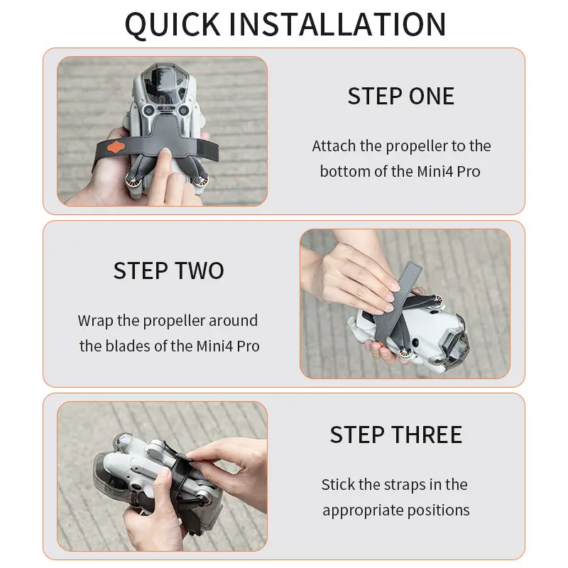 Mini 4 Pro Elica Restrizioni Pezzo Appiccicoso Paddle Holder Per DJI Mini 4 Pro Drone Paddle Tie Imbottiture Drone Accessori
