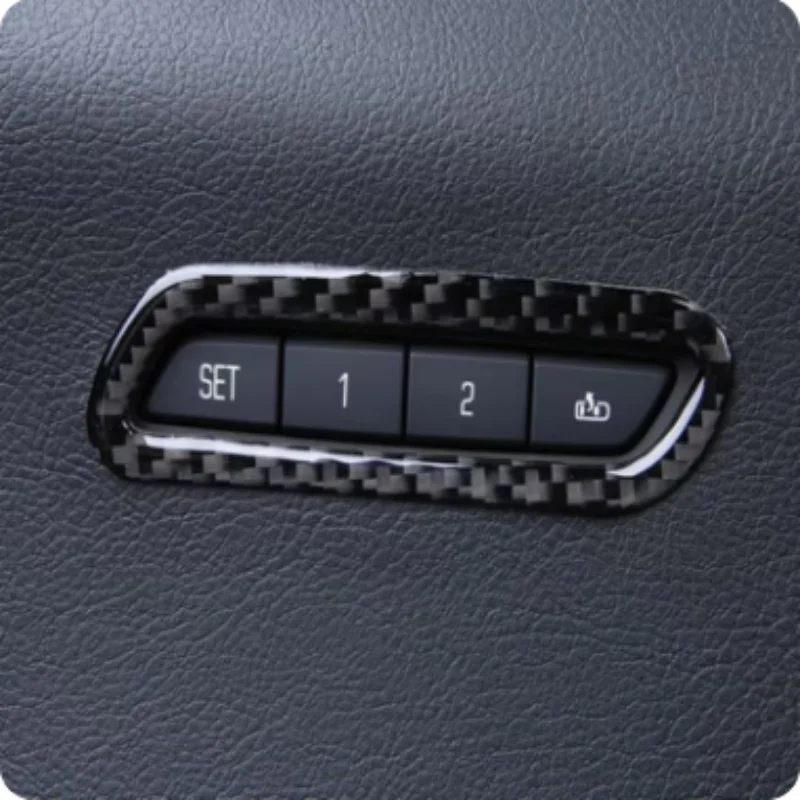 For Cadillac XT4 2019-2023 Carbon air vents/Steering wheel/Memory seats/Left center console interior accessories
