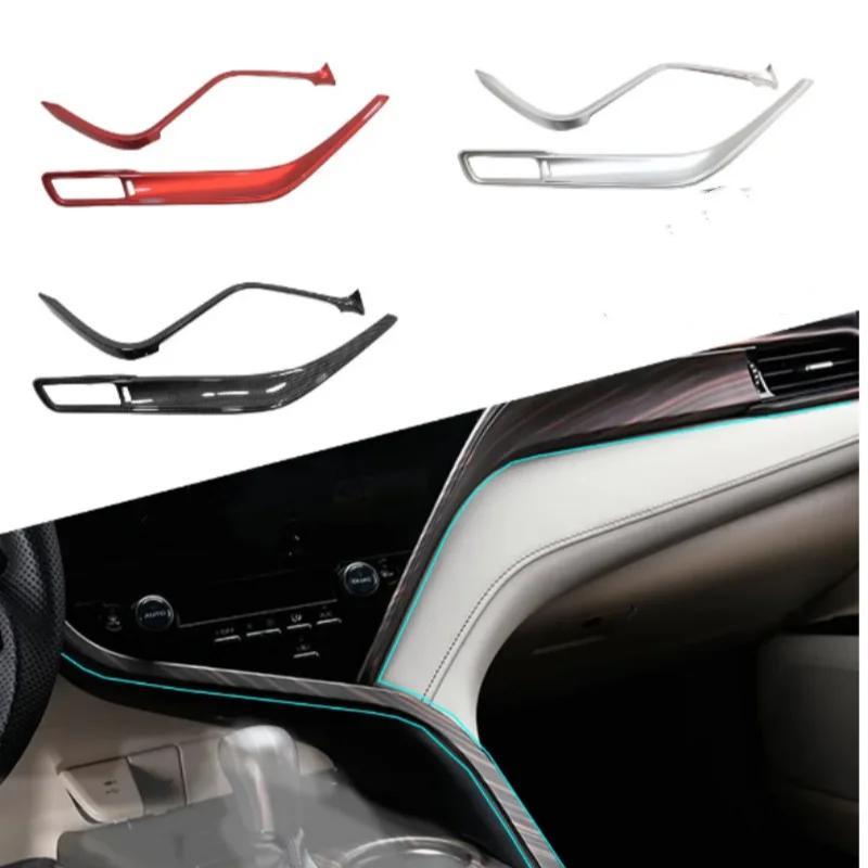 LHD For Toyota Camry XV70  2018 2019 2020 2021 2022 Car Glove Box Cover Detector Trim Console Control Dashboard GPS Panel Stick