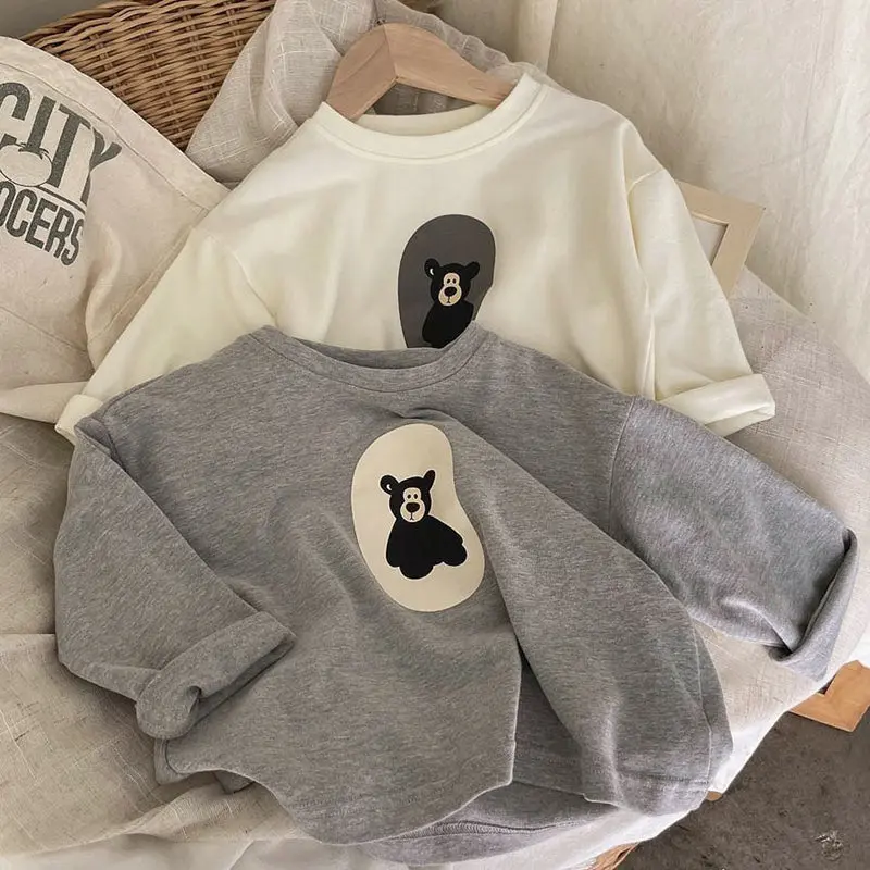 

Long Sleeved Children's Cotton T-shirt for Boys and Girls Tops Clothing 2025 New Autumn Fashion Baby Kids Bottoming Shirt