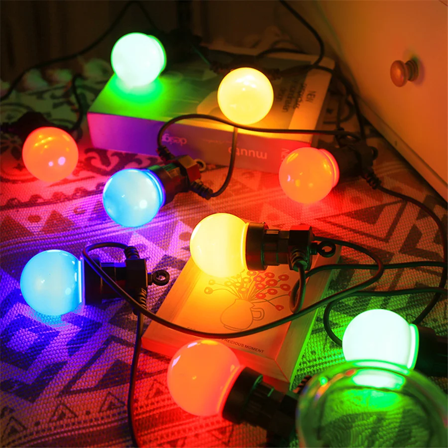 IP65 Waterproof LED G50 Christmas String Lights Patio Garden New Year Decoration Outdoor 8M/13M Globe Bulb Fairy Garland Lights
