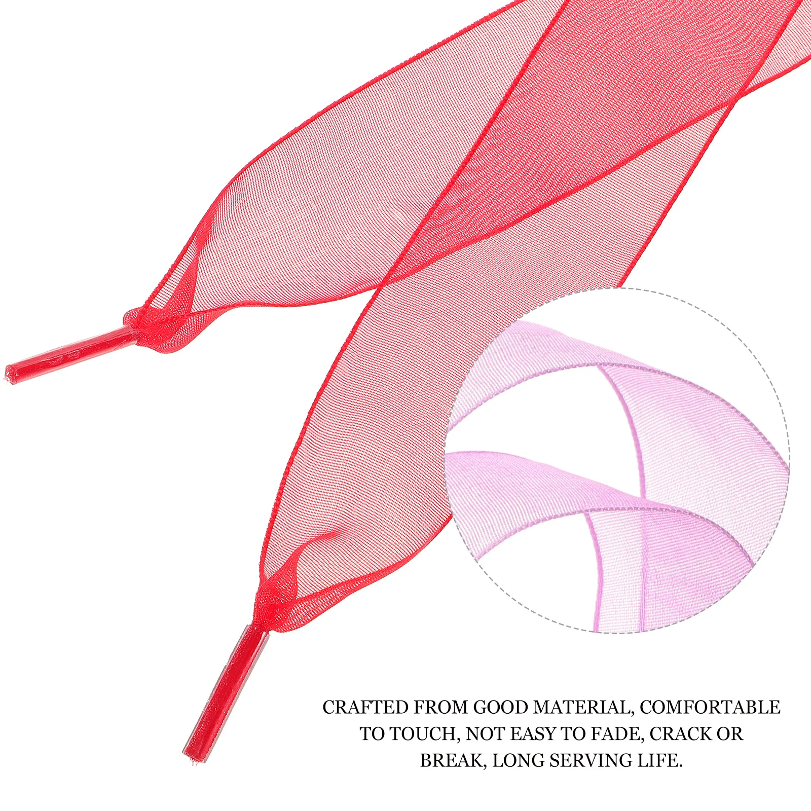 

5Pcs Ribbon Shoelaces Colored Chiffon Laces Stylish Sneakers Accessories Fade Crack Resistant Long Serving Life