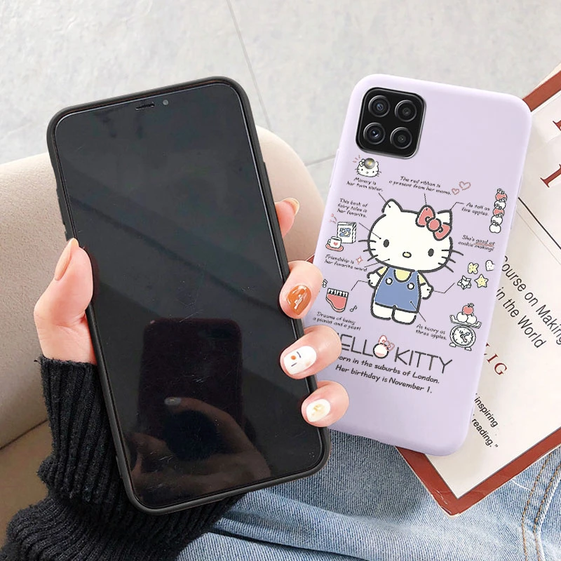 Dla Samsung Galaxy A12 5G M12 F12 Silikonowe etui na telefon Cute Funny Sanrio Kuromi Melody Cartoon Coque Soft Funda For GalaxyA12 Bag