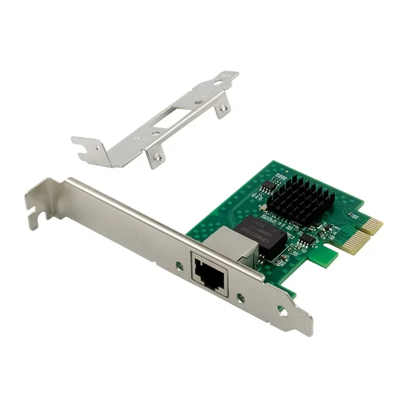 

PCIE X1 2.5G Ethernet NIC RJ45 Intel I225-V Chip Single Port 2500M/1000/100Mbps Gigabit Server Network Card Networking 1 Port