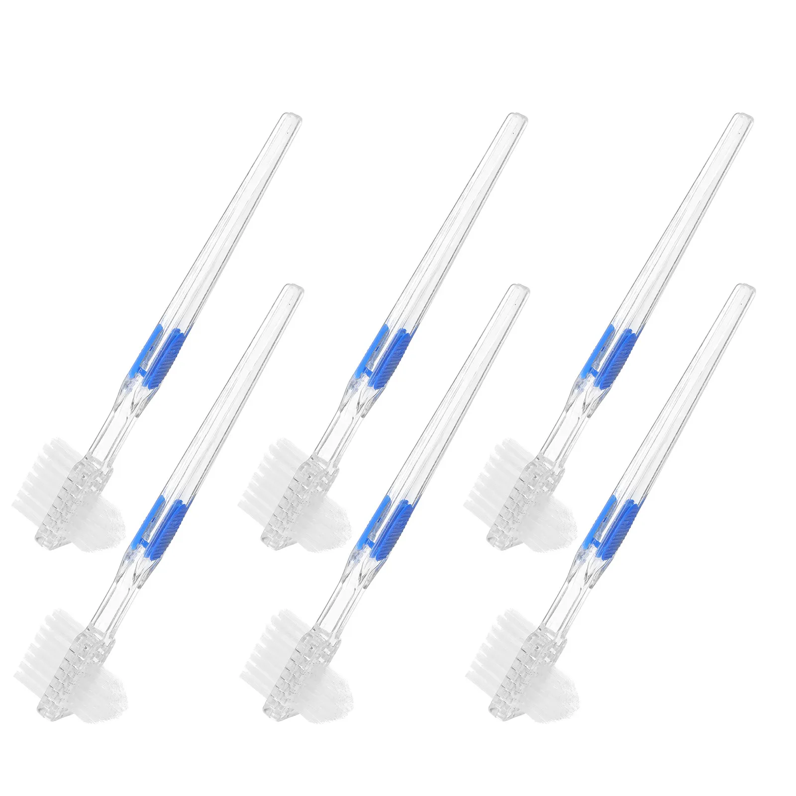 6 Pcs Toothbrush Denture Implant Adaptive for Elderly Double Sided Products