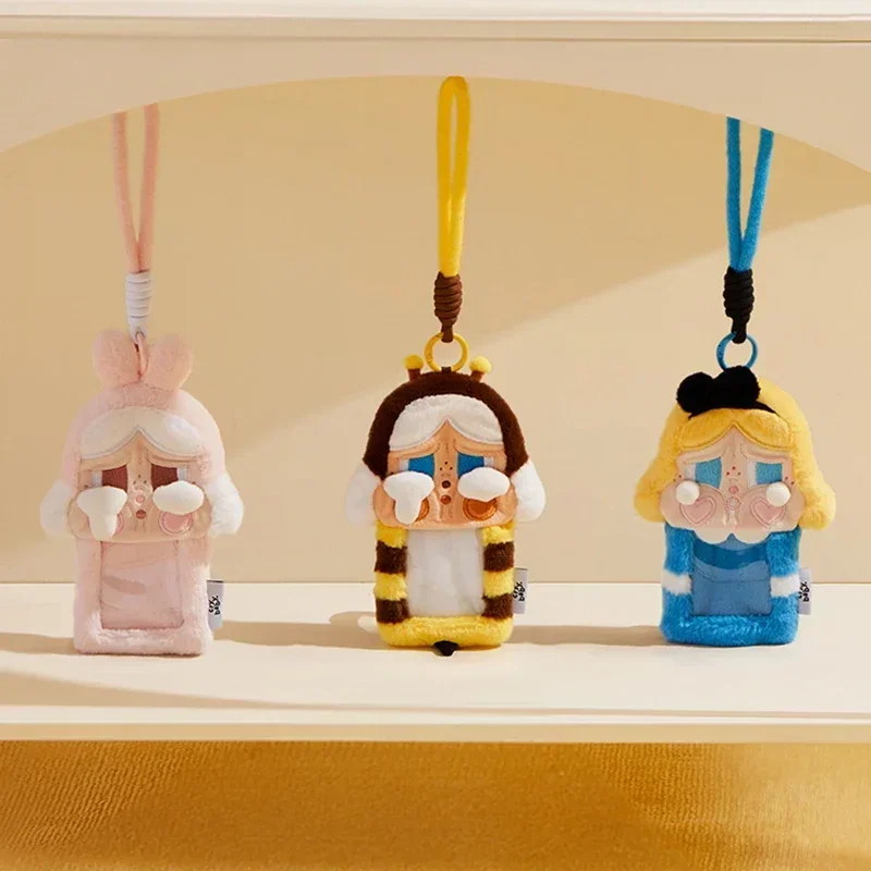 POPMART CRYBABY Crying Again Series Plush Card Holder Mystery Box Anime Original Figure Collection Model Ornaments Doll Toys