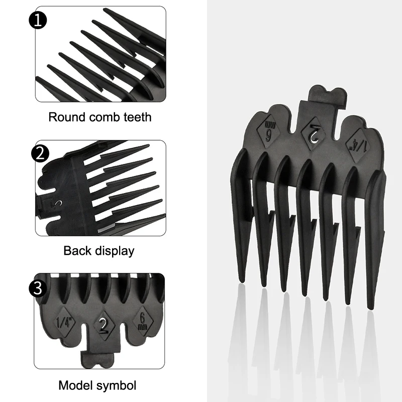 Peigne de tondeuse à cheveux universel coloré, guide de limite, garde les rêves, 2 pièces, 3 pièces, 4 pièces