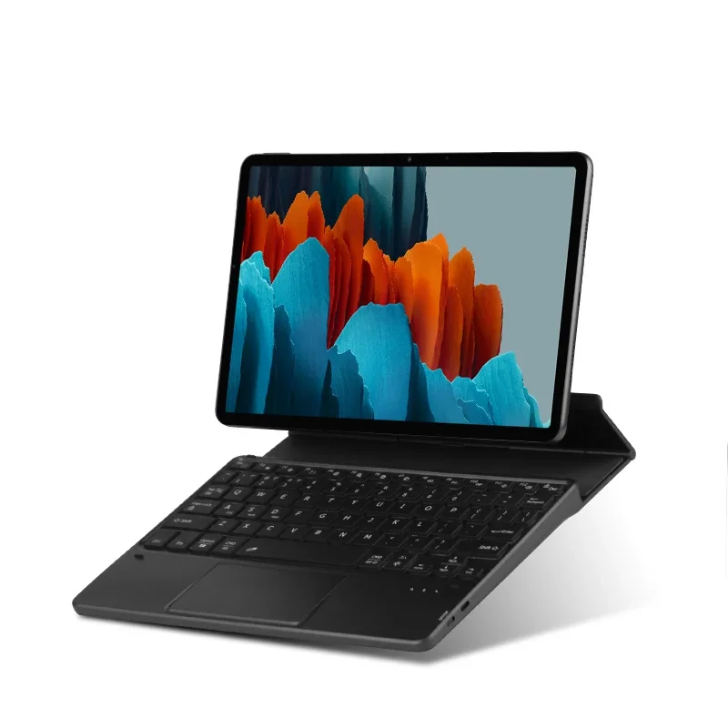 Folding Bluetooth Keyboard Touchpad Backlight keyboard with Stand For IOS Android Windows ipad Tablet Phone Xiaomi Huawei