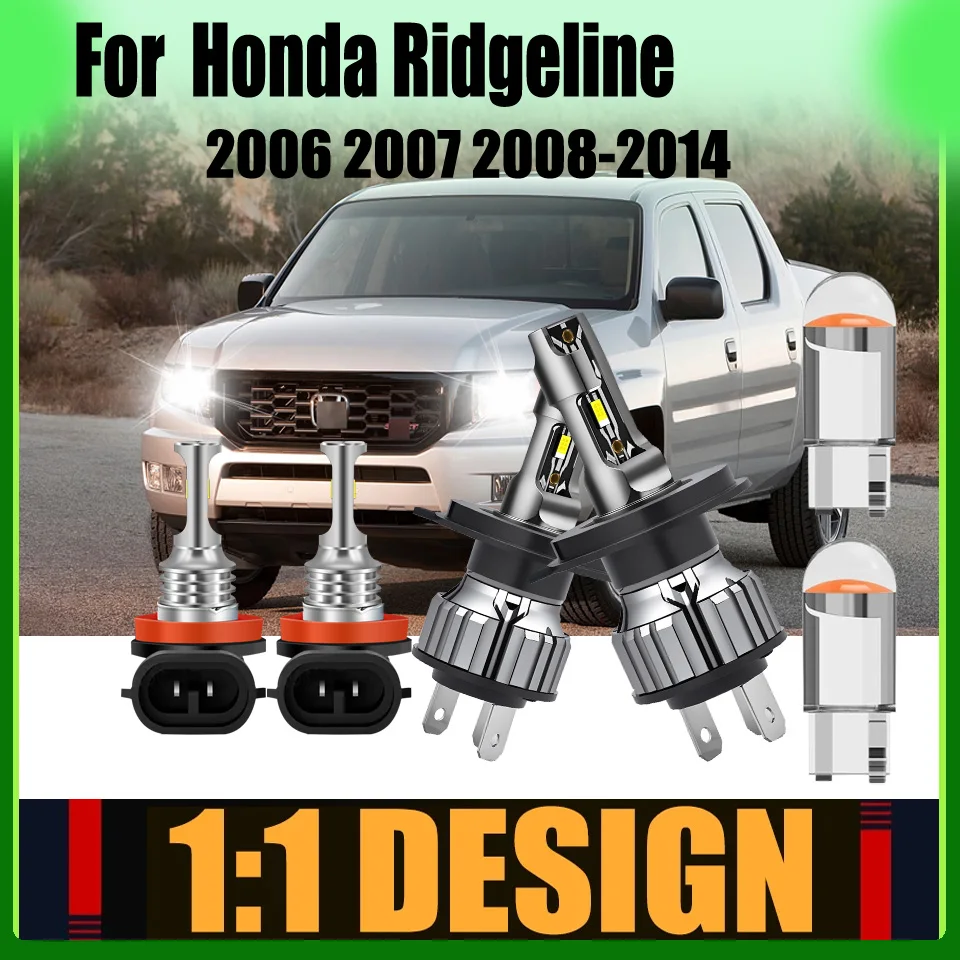 

Светодиодные фары противотуманные фары 6000K ксеноновые белые 300% яркие лампы H4 H11 T10 комплект для Honda Ridgeline 2006 2007 2008 2009 2010-2014
