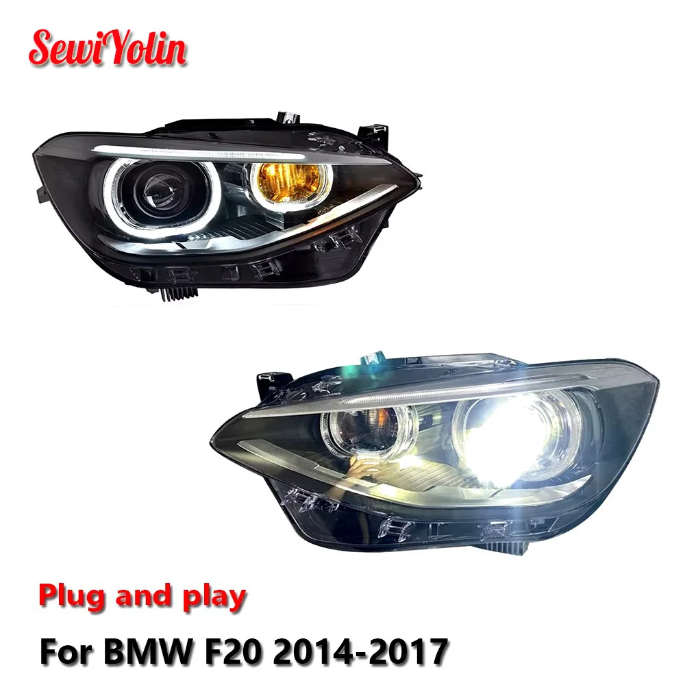 Car LED Headlight Light Assemblies For BMW 1 Series F20 2014-2017 Auto Fog DRL Brake Turn Signal Lamp Plug and Play