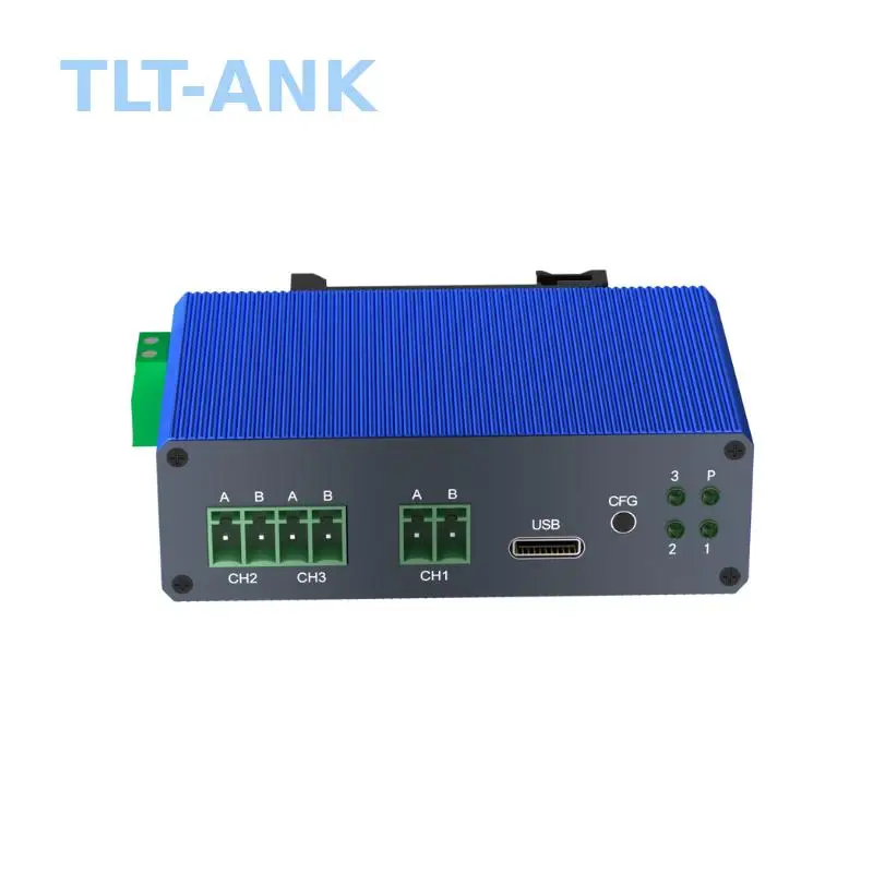 Industrial Grade Two Master One Slave Multi Slave RS485 HUB RS485 Repeater Cache Optoelectronic Isolation Modbus Dual Master Hub