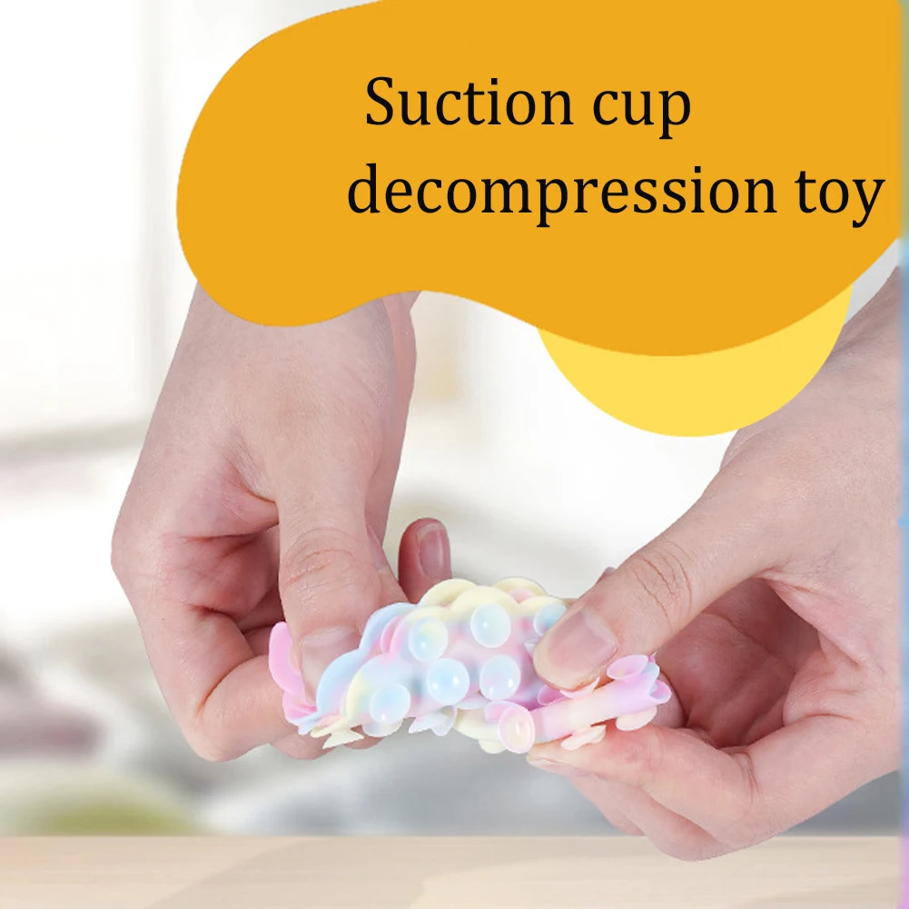 Suction Cup Square Pat Pat Silicone Sheet Squidopop Fidger Toy Children Stress Relief Squeeze Toy Antistress Soft Squishy toy