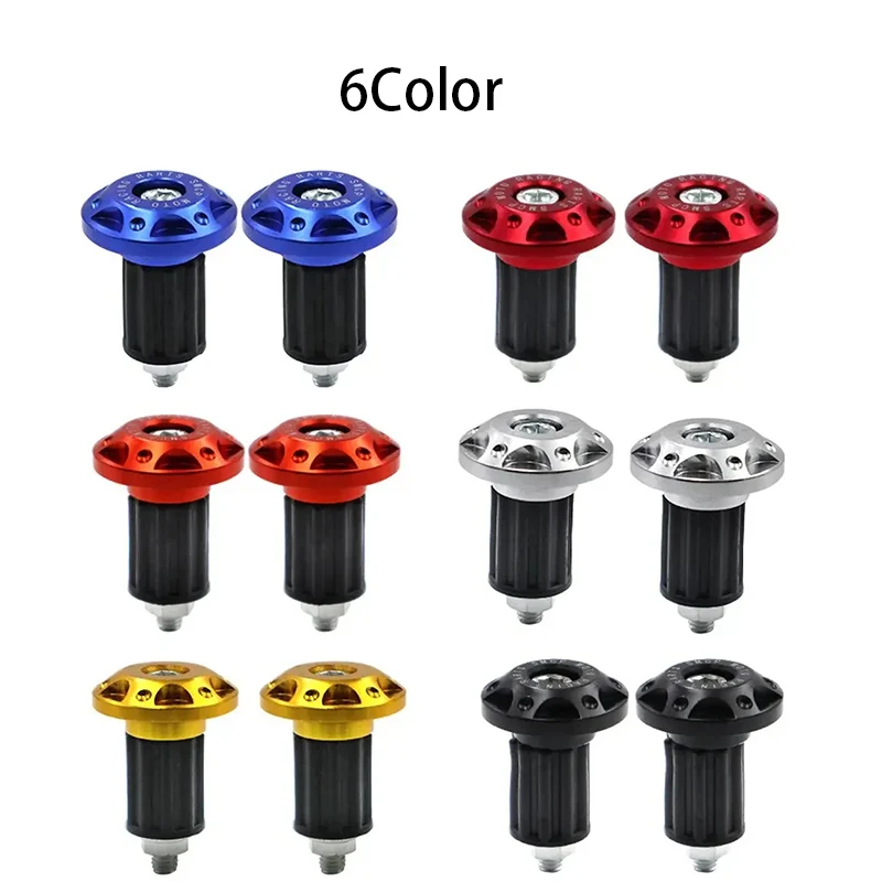 2pcs Motorcycle Handle Bar Ends Grips Moto CNC Aluminium Alloy Handle Plug Counterweight Motor Bike Bike Modification Accessorie