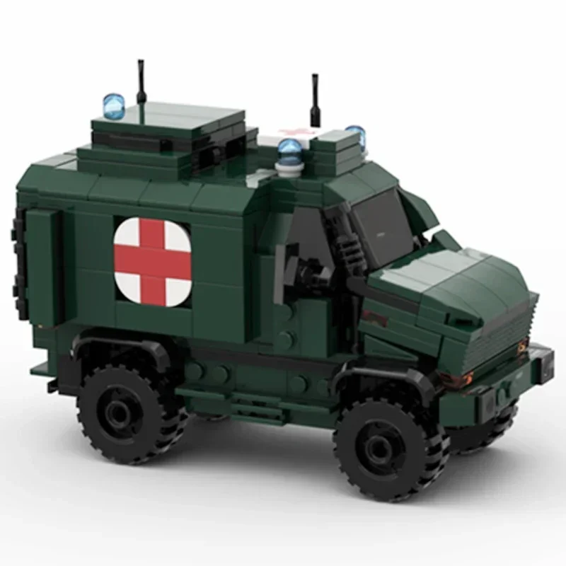 Moc Building Bricks Military Model Belgian Army Armored Ambulance Technology Modular Blocks Gifts Toys For Childen DIY Assembly