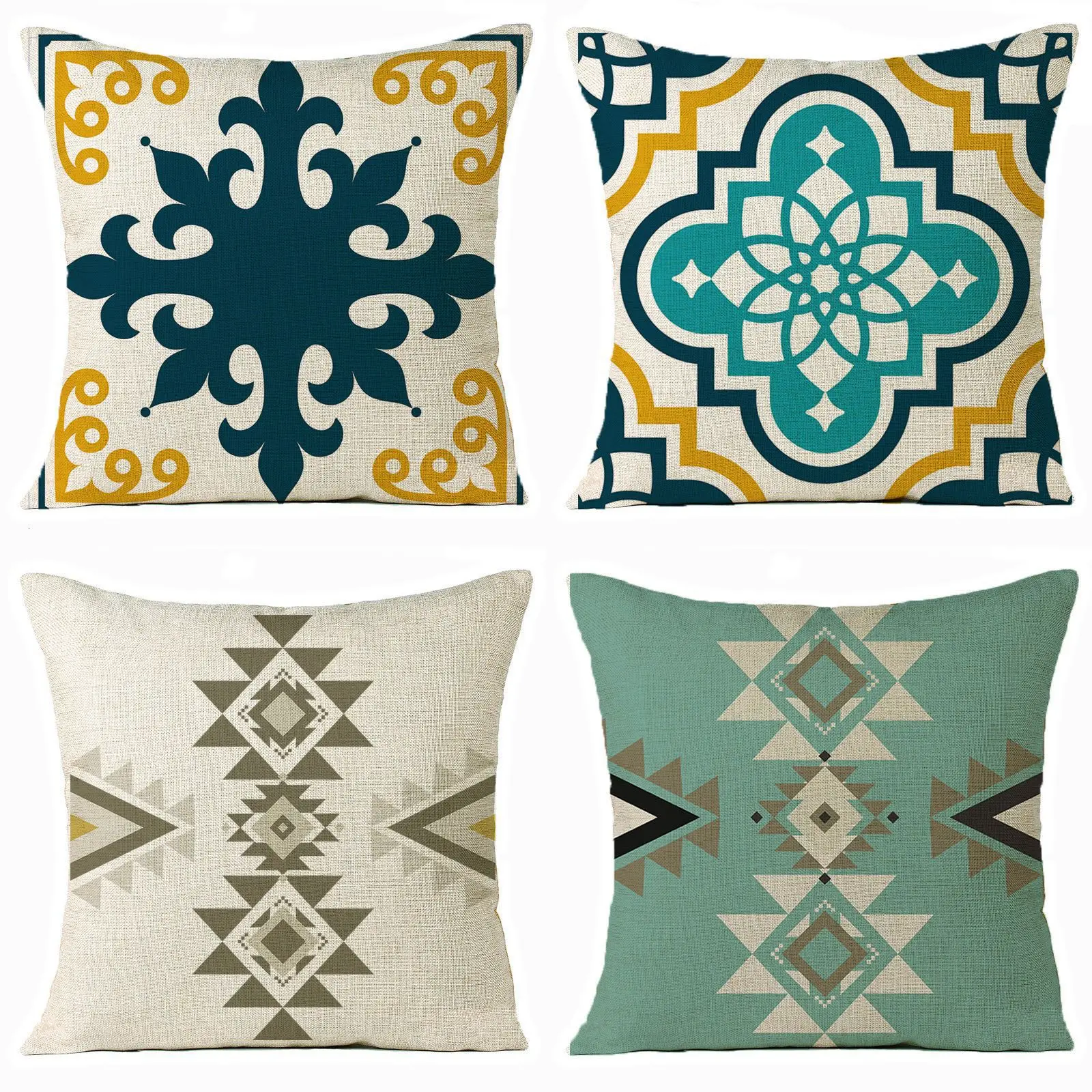 

Bohemian Indian Pillows Case for Bedroom Sofa Decorative Pillowcases for Pillows Home Decoration Modern Throw Pillow Cover 45x45