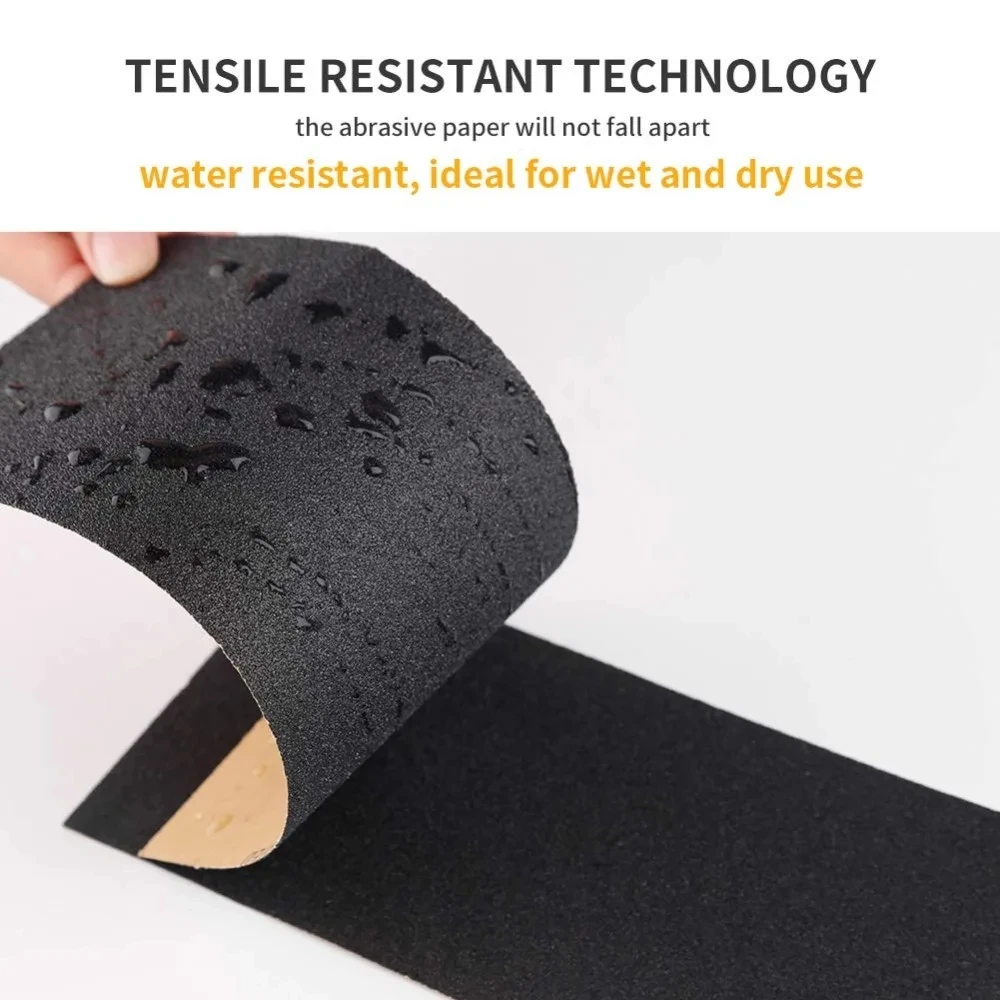 VIBRATITE 45 piezas 9 x 3,6 pulgadas juego de papel de lija seco y húmedo grano fino 120 a 5000 surtido de hojas de lijado para lijado de madera y metal