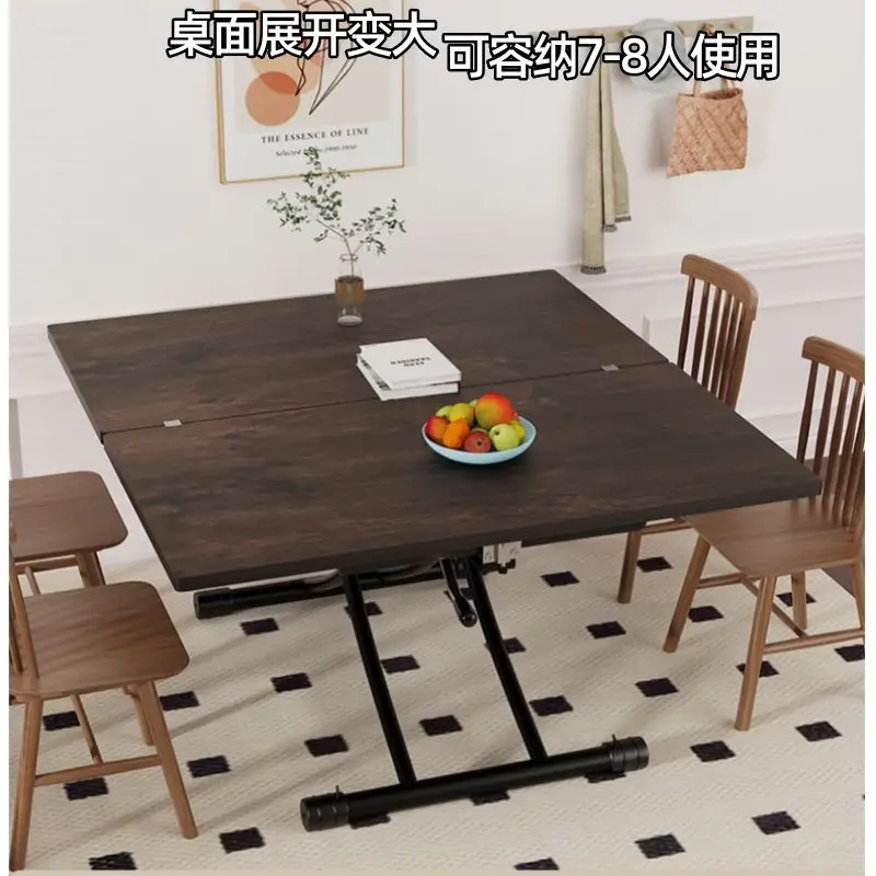 living room table wooden coffee table transformer extending dining table