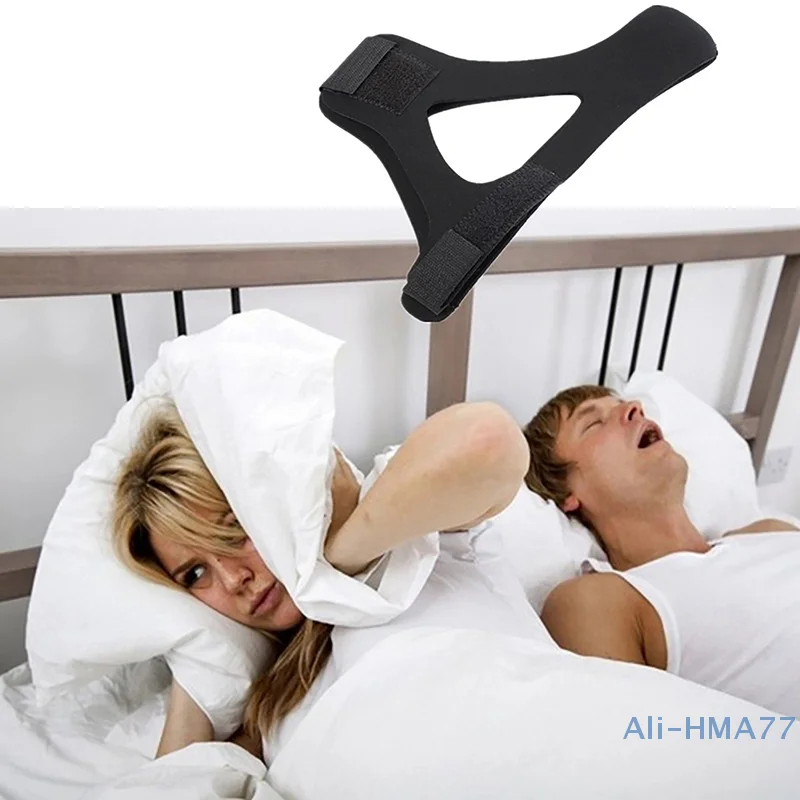 Adjustable Neoprene Anti Snoring Strap Stop Snoring Chin Strap Snoring Mouth Guard Snoring Treatment Snore Relieve For Sleep