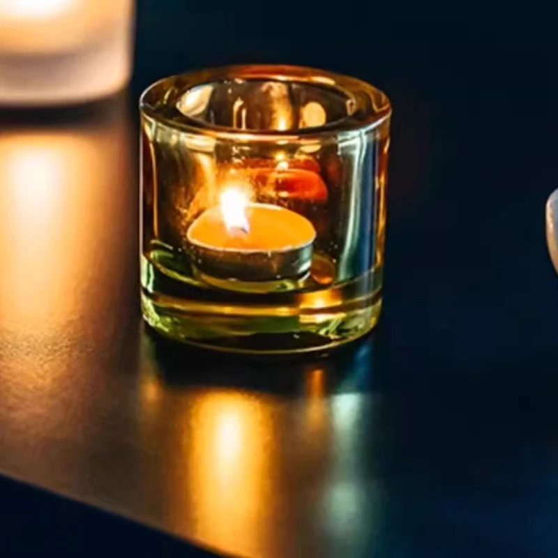 

Modern Luxury Candle Holders Restaurant Glass Party Banquet Candle Holders Living Room Designer Home & Garden Castiçal Lszt