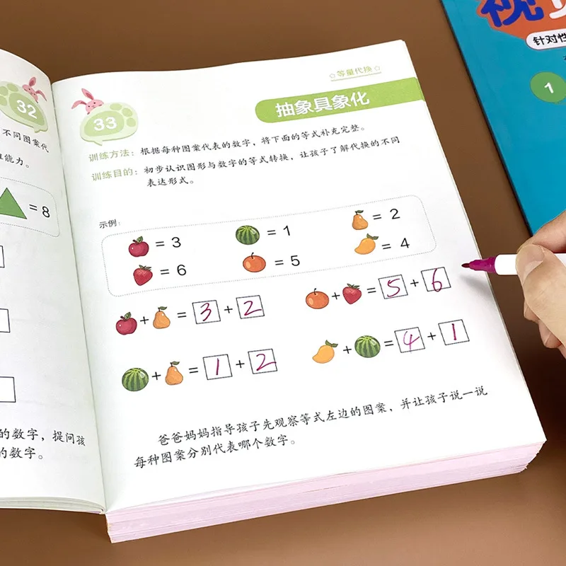 Whole Brain Development Thinking Training, Left & Right Brain Intelligence Development, Children's Enlightenment Cognitive Books