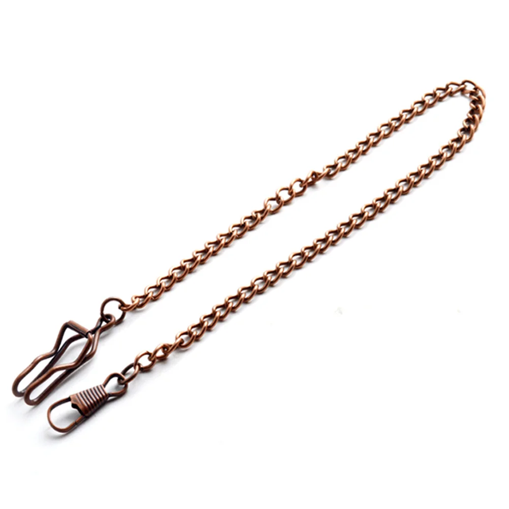 

4Pcs Metal Pocket Watch Chains 39cm Retro Style Durable Premium Metal Jeans Belt Chain Keychain Accessory Men Gold Silver Red
