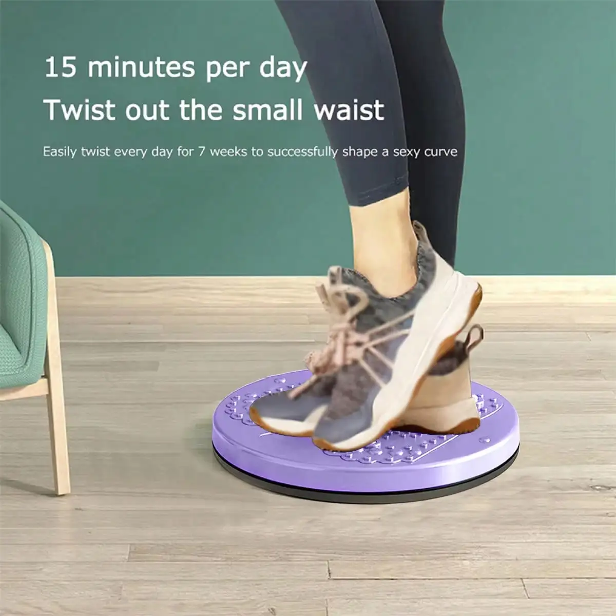 Waist Twisting Disc Balance Board Massage Plate Exercise Wobble for Home Massage Aerobic Rotating Sports Fitness Equipment
